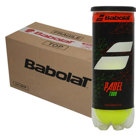Carton de 24 tubes de 3 balles de padel Babolat Padel Tour