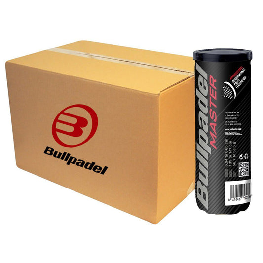 Carton de 24 tubes de 3 balles de padel Bullpadel Master
