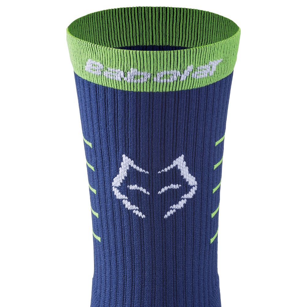 Chaussettes Babolat Mid-Calf Socks Juan Lebron Bleu/Vert