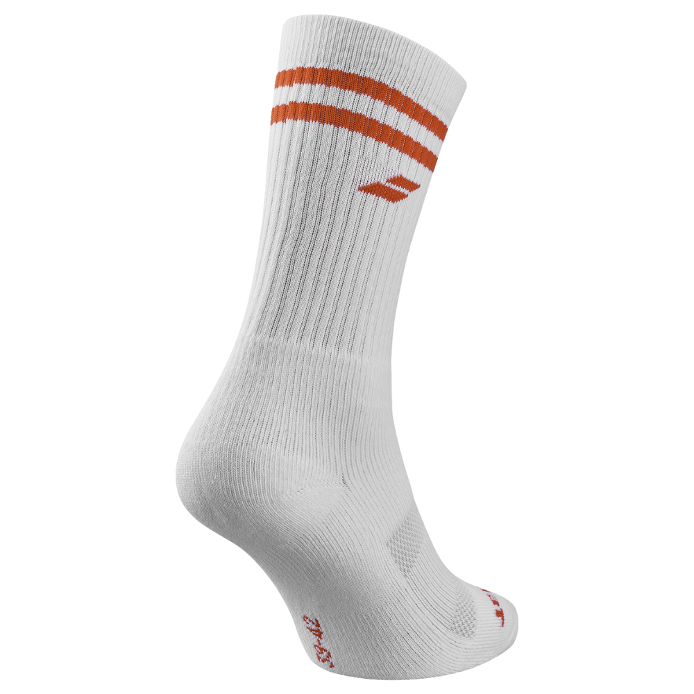Chaussettes Babolat Team Single Socks Blanc/Rouge