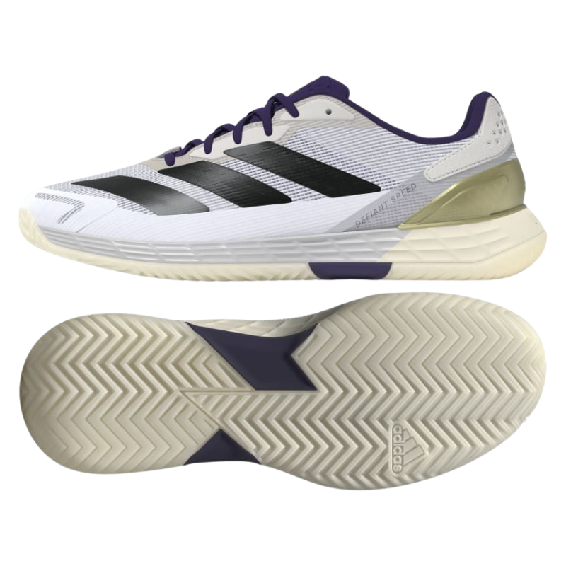 Chaussures de padel Homme Adidas Defiant Speed 2 Blanc/Violet