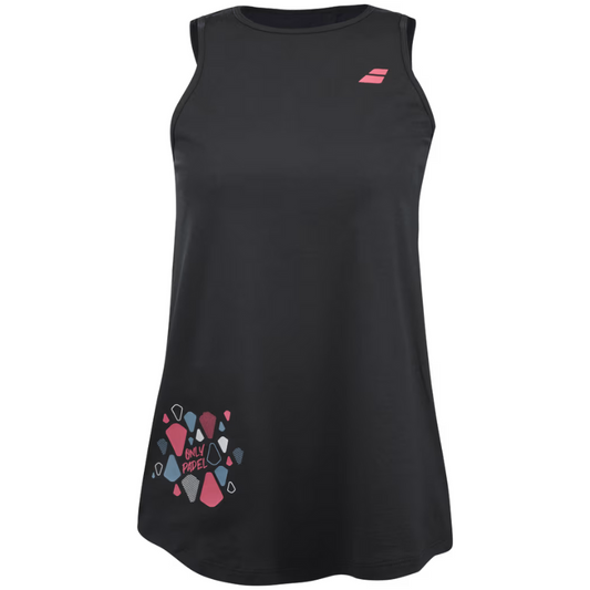 Débardeur Babolat Padel Cotton Tank Woman Noir