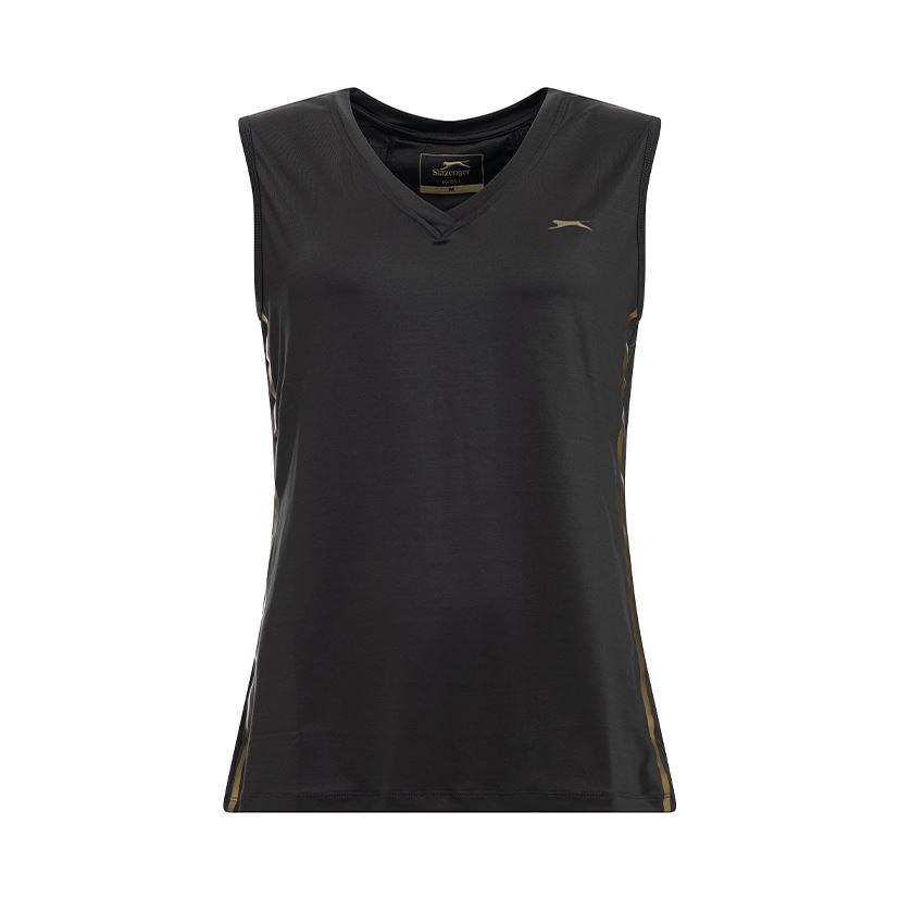 Débardeur Slazenger Lola V-Neck Noir Panthère Femme