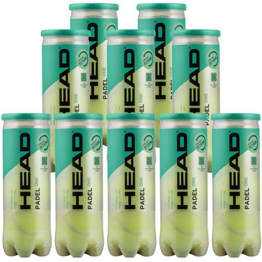 Pack de 10 tubes de balles Head Padel One x Esprit Padel Shop
