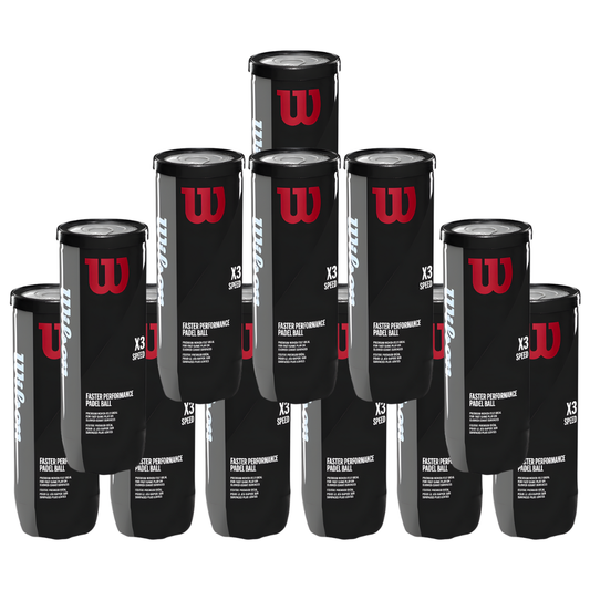 Pack de 12 tubes de balles Wilson Padel Speed