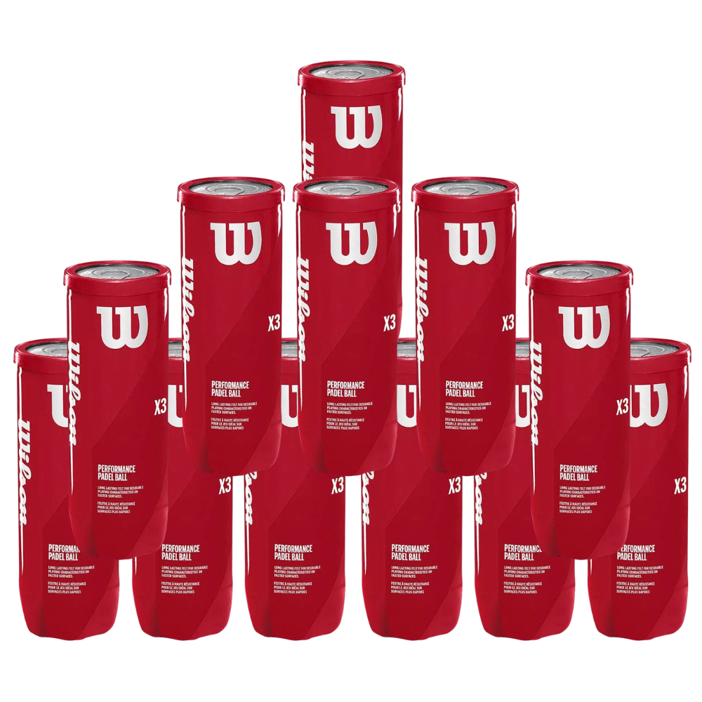 Pack de 12 tubes de balles Wilson padel X3 - Esprit Padel Shop