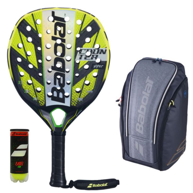 Pack Homme d'une raquette Babolat Counter Viper 2023 & d'un sac Babolat RH Perf Noir