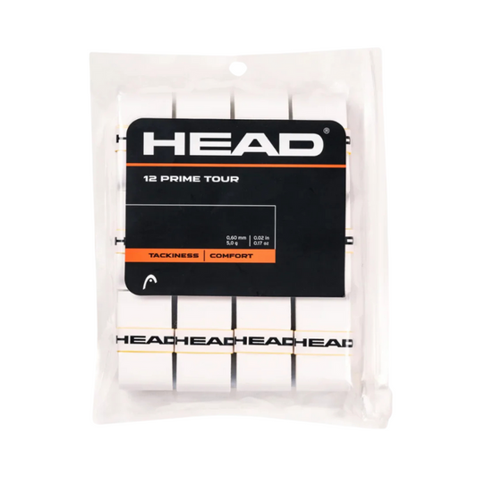 Pack de 12 Surgrips Head Prime Tour Blanc