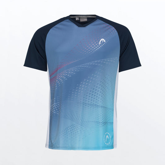 T-shirt Head Play Tech Bleu
