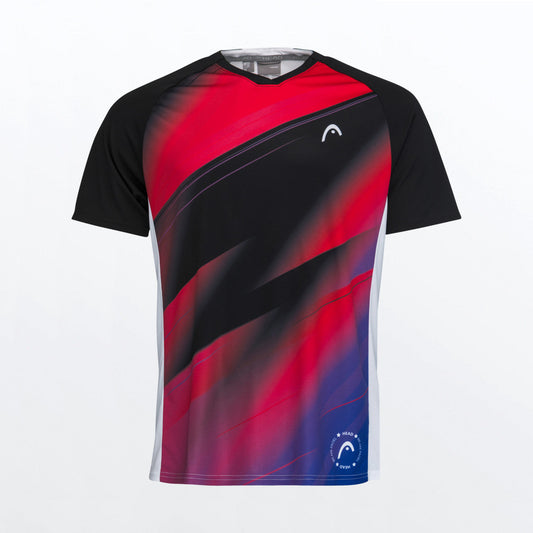 T-shirt Head Play Tech Rouge-Noir