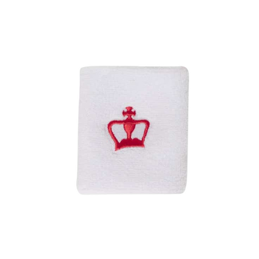 Poignets éponge Black Crown Court Blanc