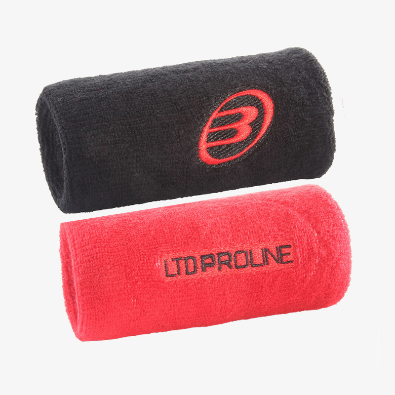 Poignet Éponge Bullpadel Proline Noir Rouge