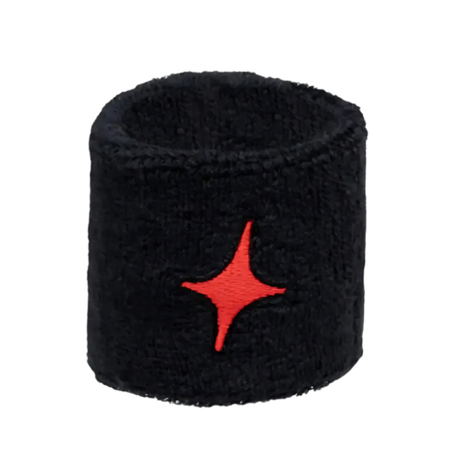 Poignets Éponge Starvie Star Noir/Rouge 2025 x2