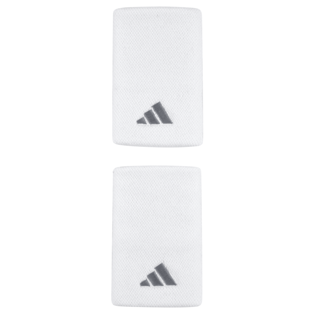 Poignets Éponge Adidas L Blanc/Gris x2