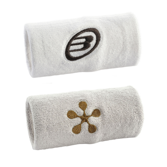 Poignets Éponge Bullpadel Premier Padel Blanc/Gris x2