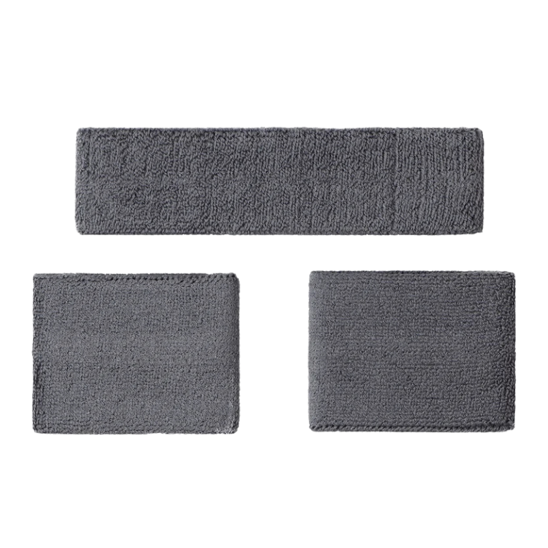 Poignets Éponge et bandeau éponge Osaka Gris/Vert