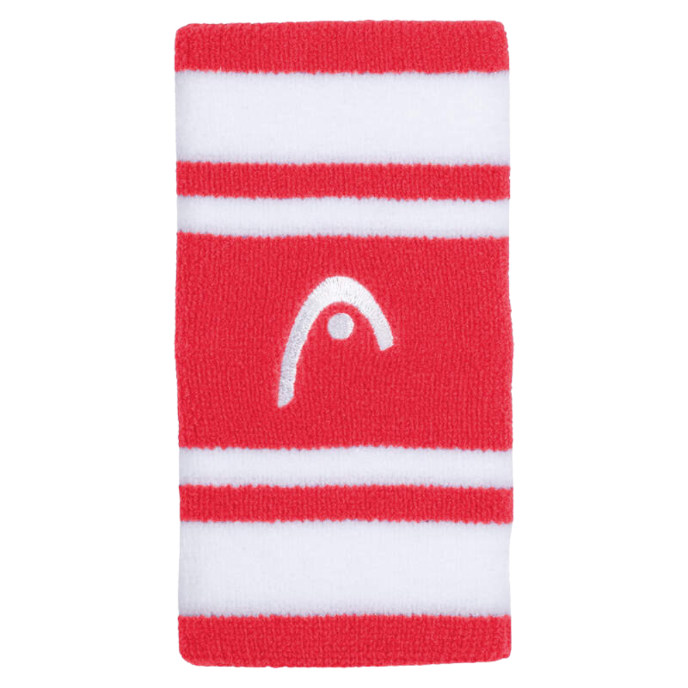 Poignets Éponge Head 5" Striped Rouge/Blanc x2