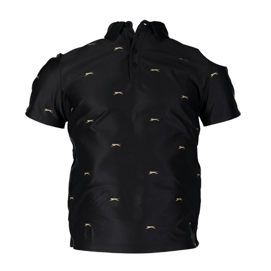 Polo Slazenger Parson AOP Dry Fit Noir Panthère