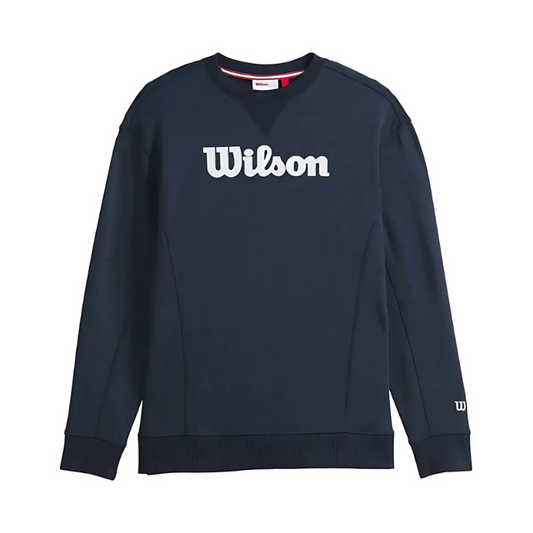 Pull Wilson Team Crewneck Script Bleu Marine