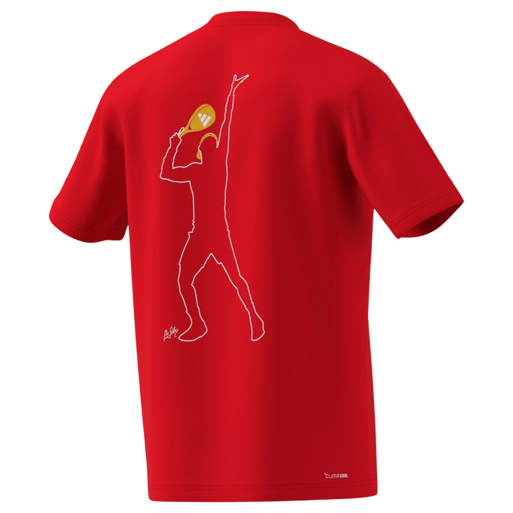 T-shirt Adidas Ale Galán Rouge - Esprit Padel Shop
