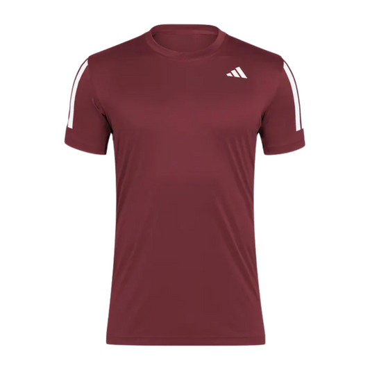 T-shirt Adidas Club 3 Stripes Rouge