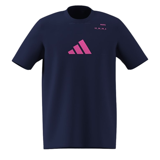 T-shirt Adidas Padel Cat Bleu Marine