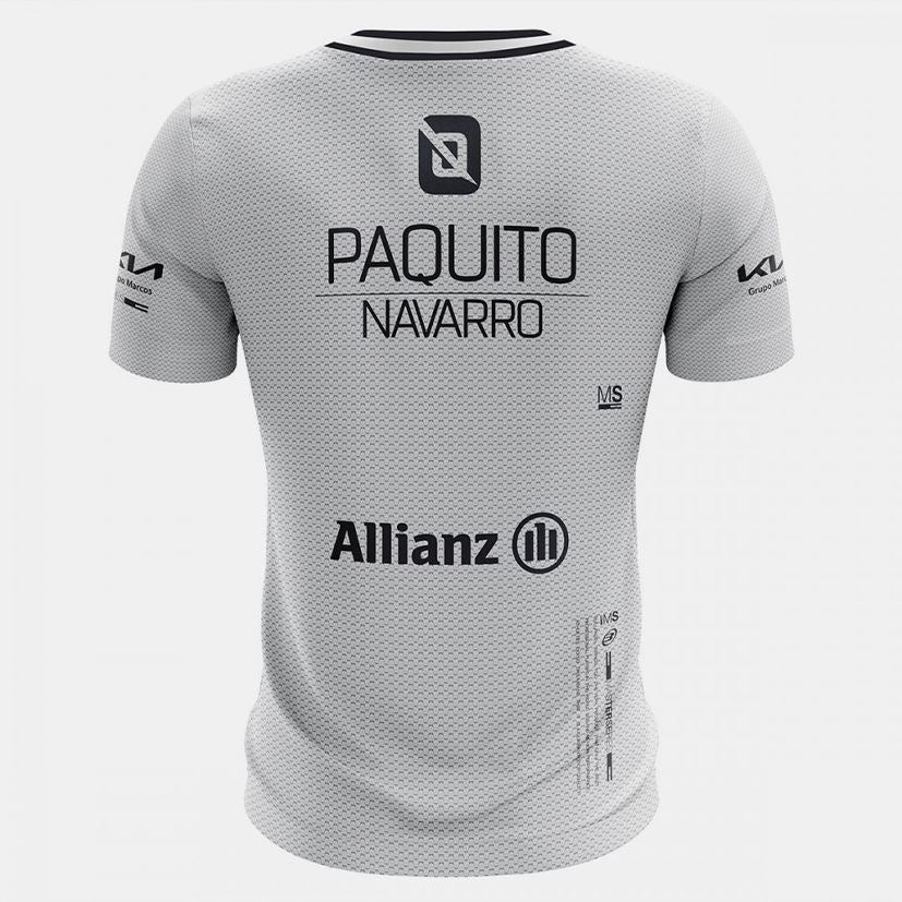 T-shirt Bullpadel Replica PAQUITO NAVARRO Micay gris/blanc