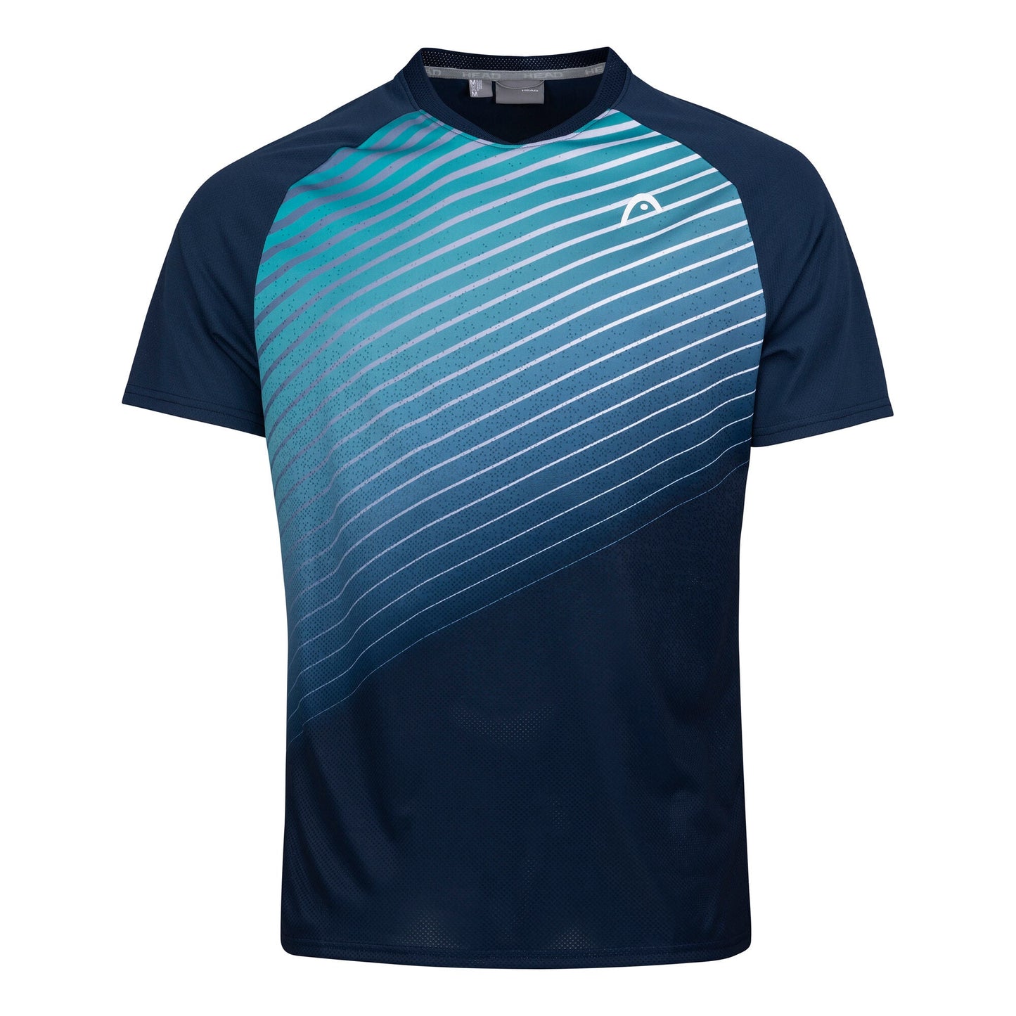 T-shirt Head Perf Bleu