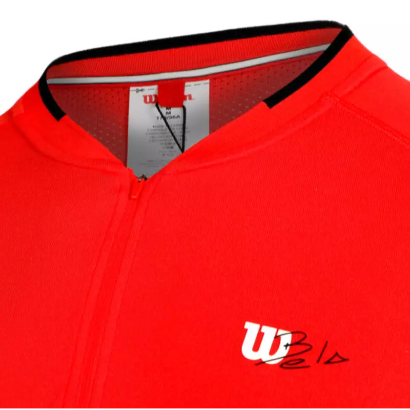 T-shirt Wilson Seamless Zip Rouge