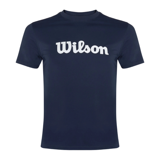 T-shirt Wilson Team Graphic Tee Script Bleu Marine