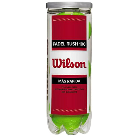 Tube de 3 balles de padel Wilson Padel Rush 100