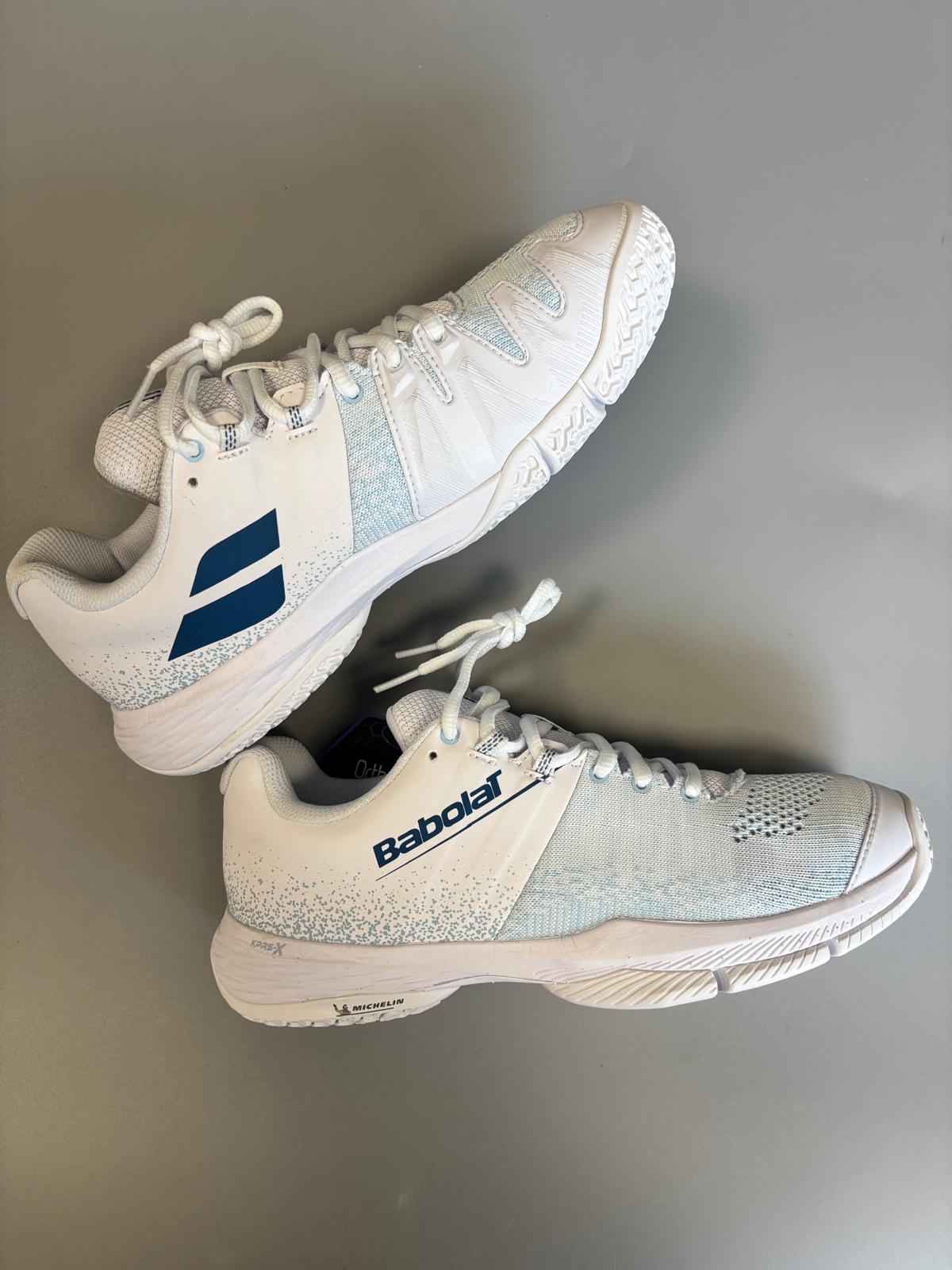 Chaussures de padel Femme Babolat Sensa Blanc/Bleu