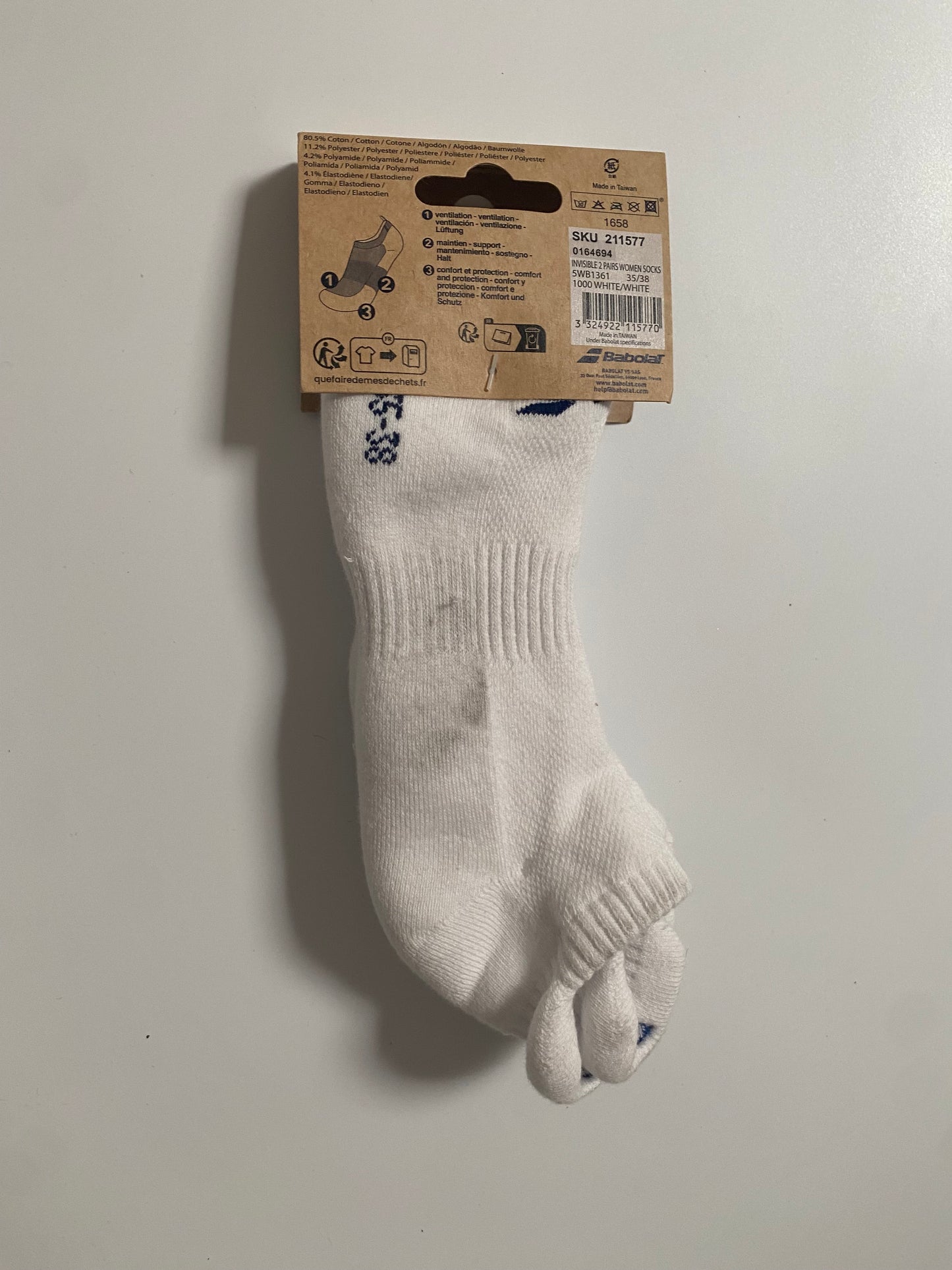 Chaussettes de padel Babolat Invisible Pairs Femme 35-38