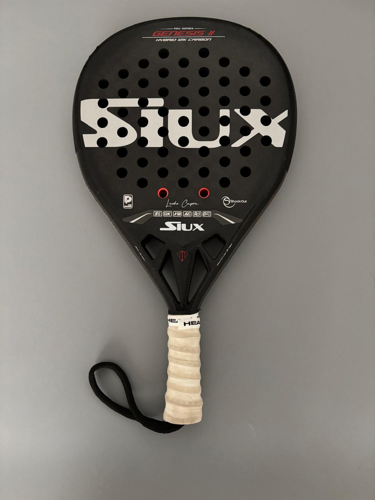 Raquette de padel Siux Genesis II Hybrid 12K Lucho Capra Pro