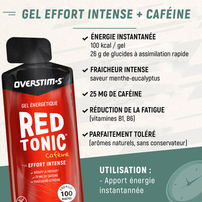 Gel énergétique Overstim.s Red Tonic Menthe Eucalyptus