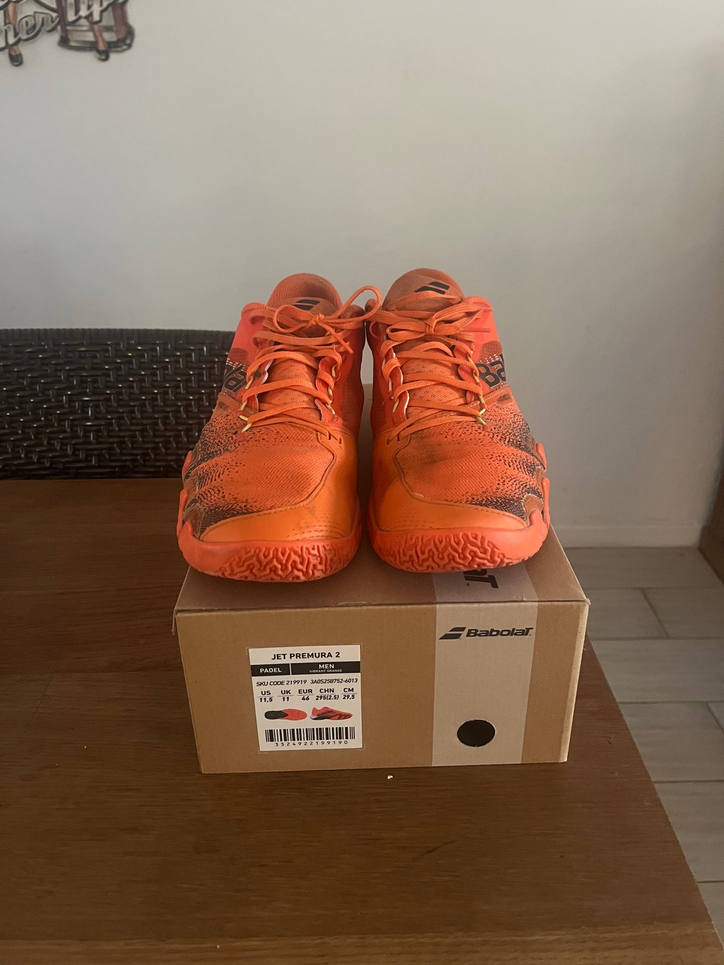 Chaussures de padel Homme Babolat Jet Premura 2 Orange/Noir