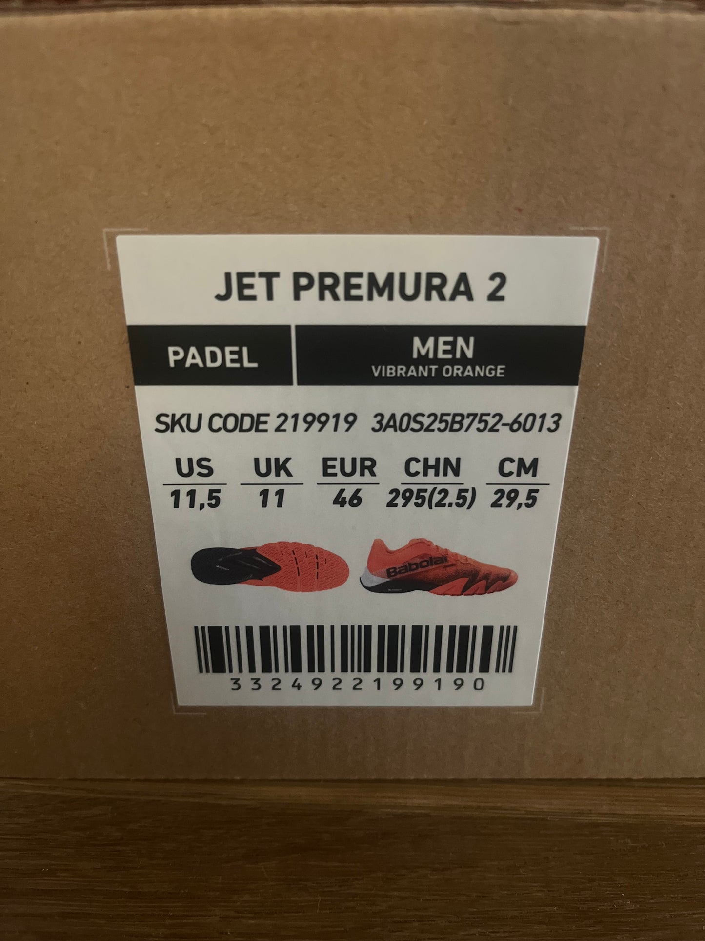 Chaussures de padel Homme Babolat Jet Premura 2 Orange/Noir