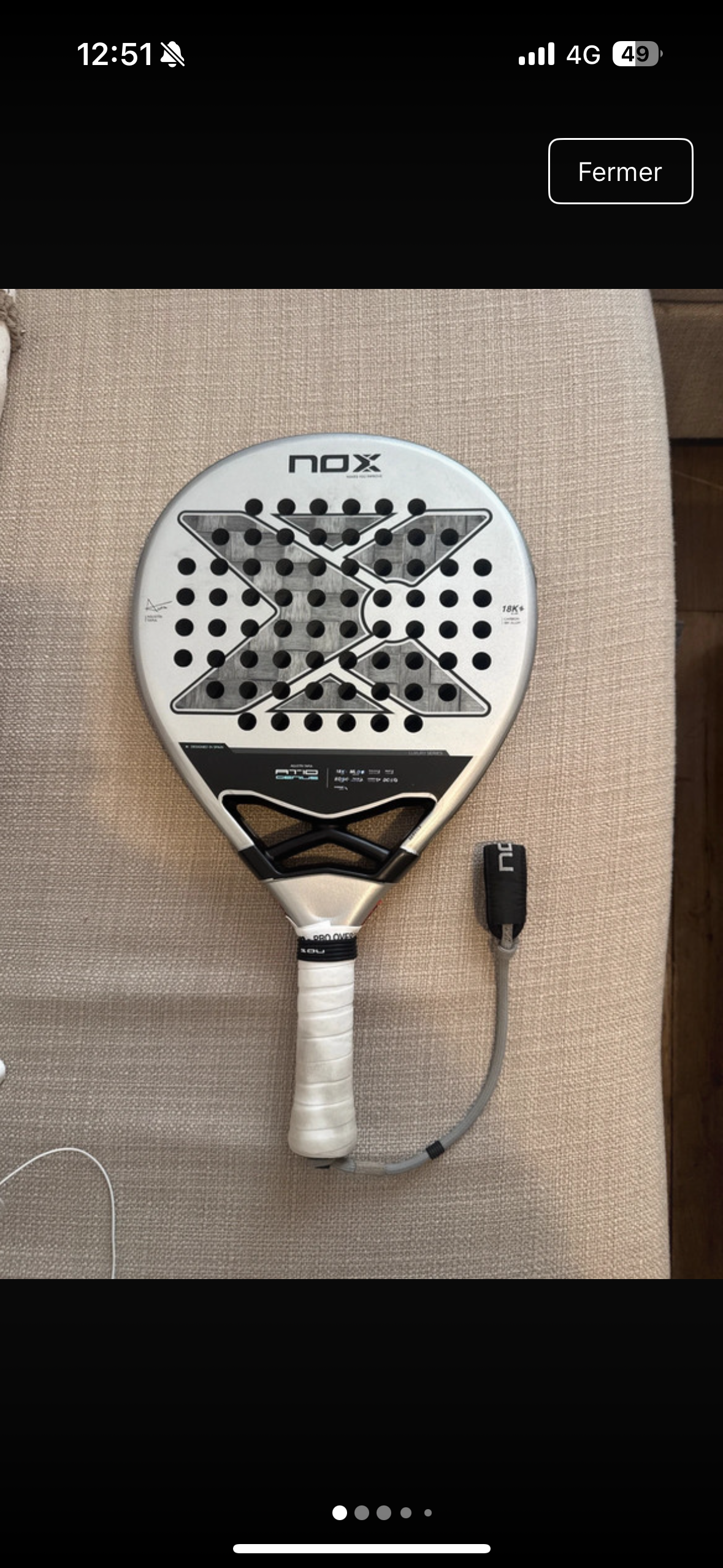 Raquette de padel Nox AT10 Genius 18K by Agustin Tapia 2024