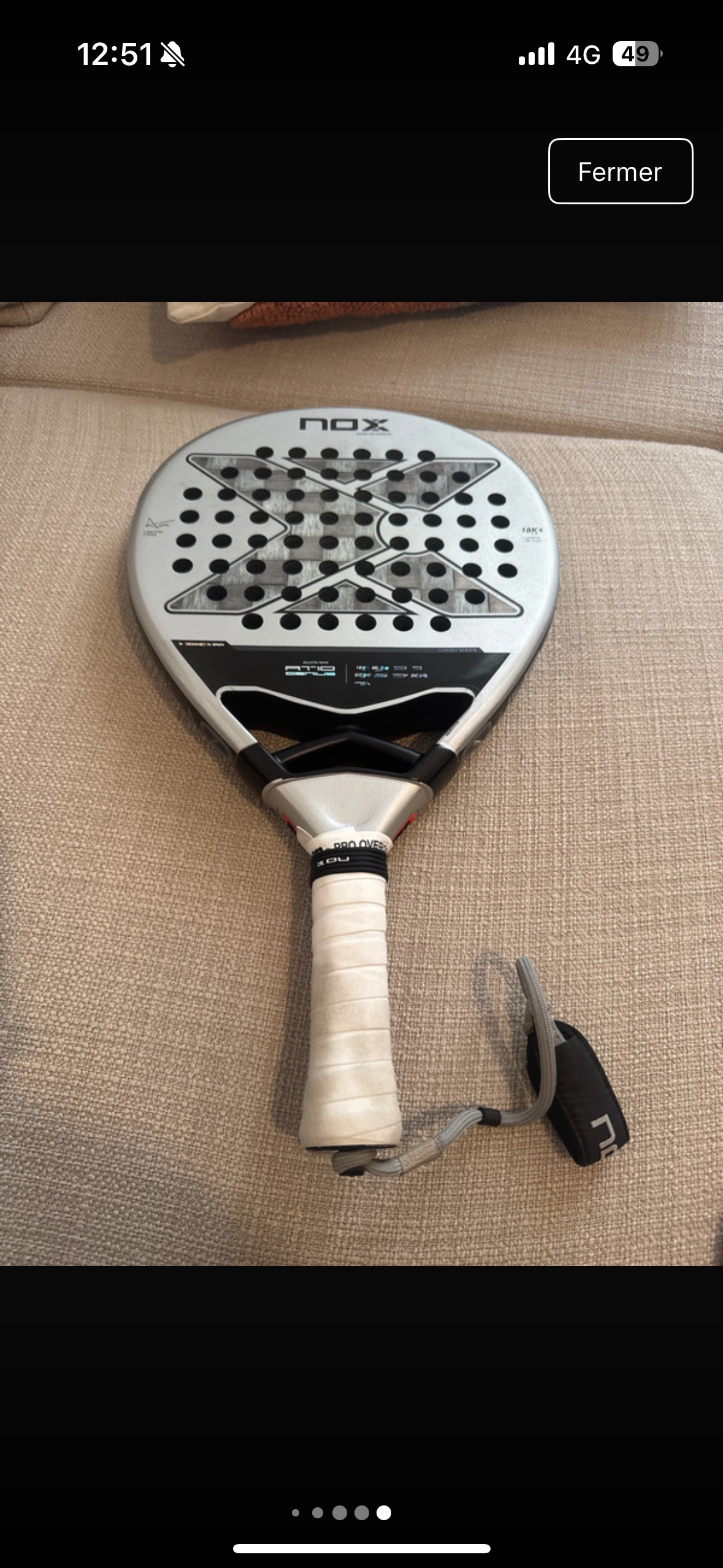 Raquette de padel Nox AT10 Genius 18K by Agustin Tapia 2024