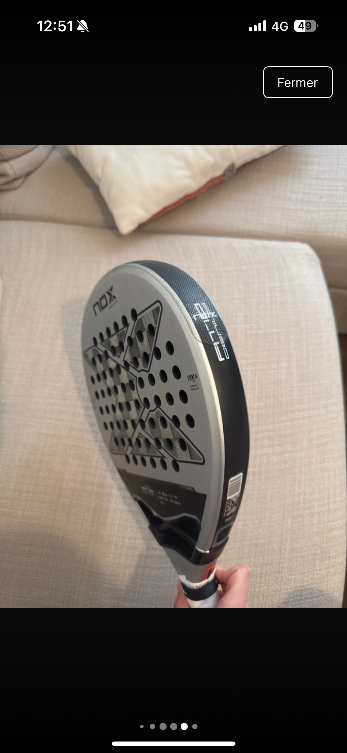 Raquette de padel Nox AT10 Genius 18K by Agustin Tapia 2024