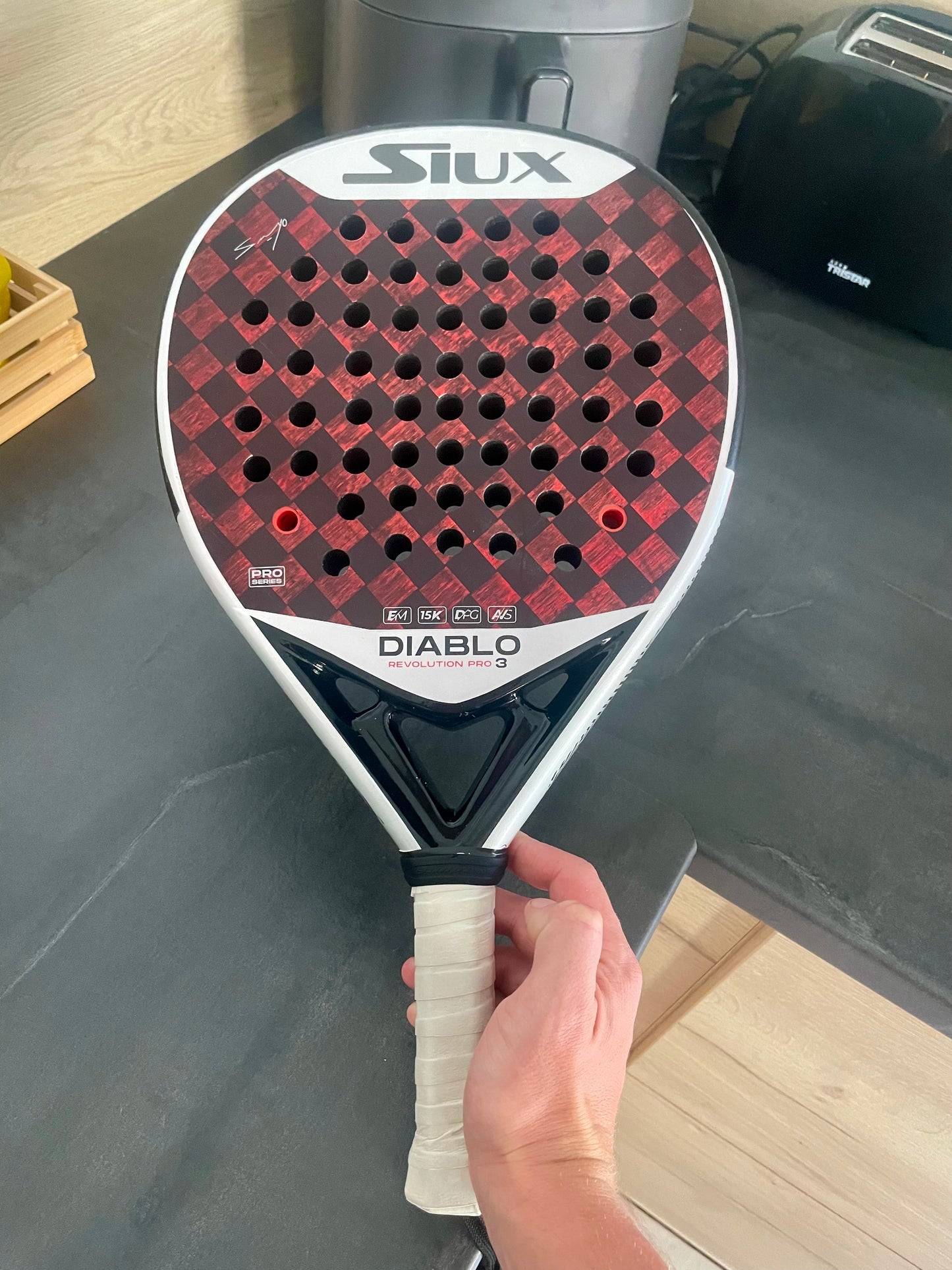 Raquette de padel Siux Diablo Revolution 3 Sanyo Pro 2024