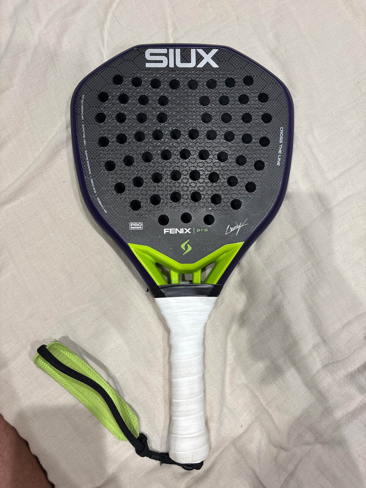 Raquette de padel Siux Fenix Pro VI Violet By Leo Augsburger 2026