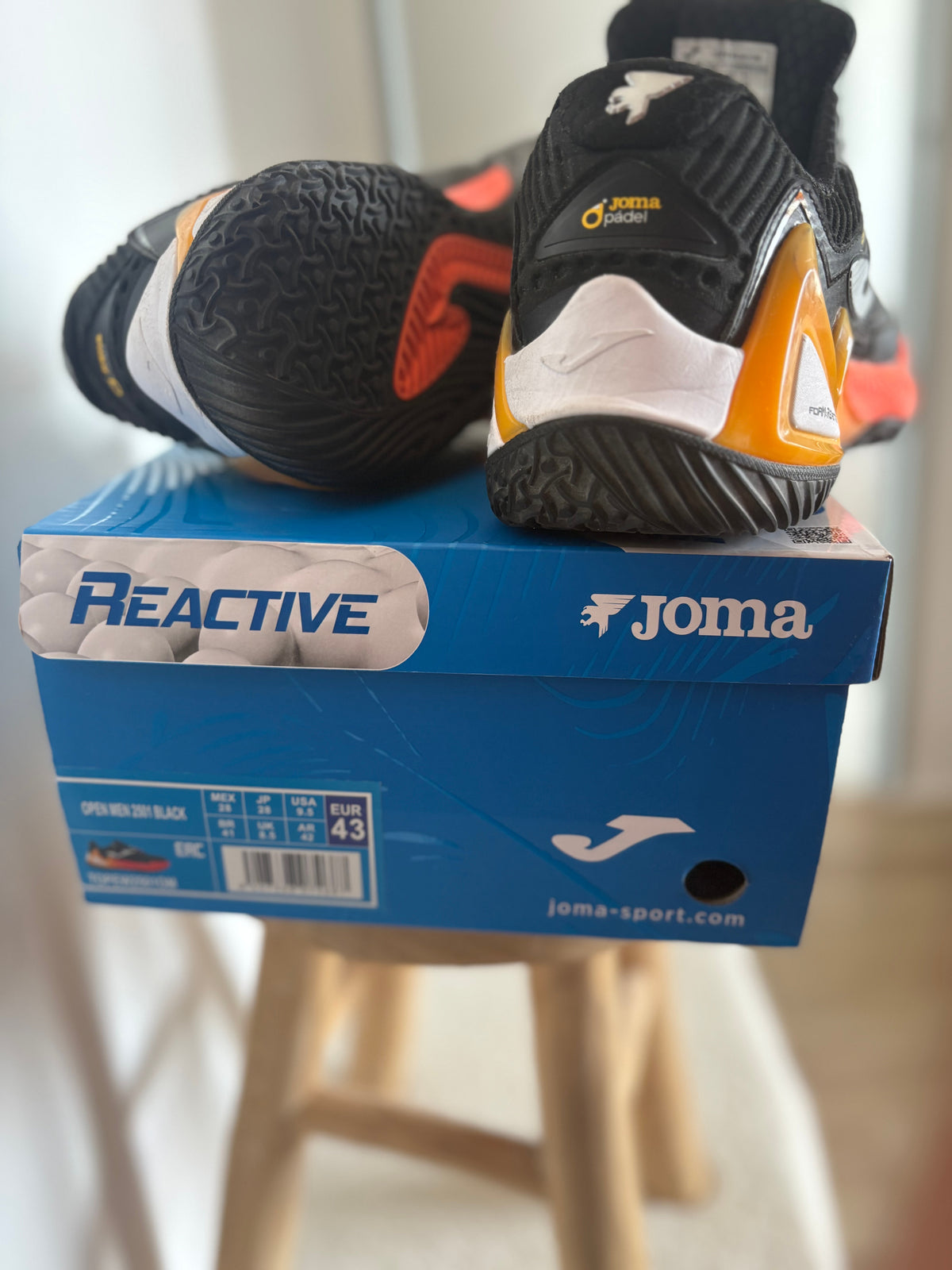 Chaussures de padel Homme Joma Open Men 2501 Noir/Orange