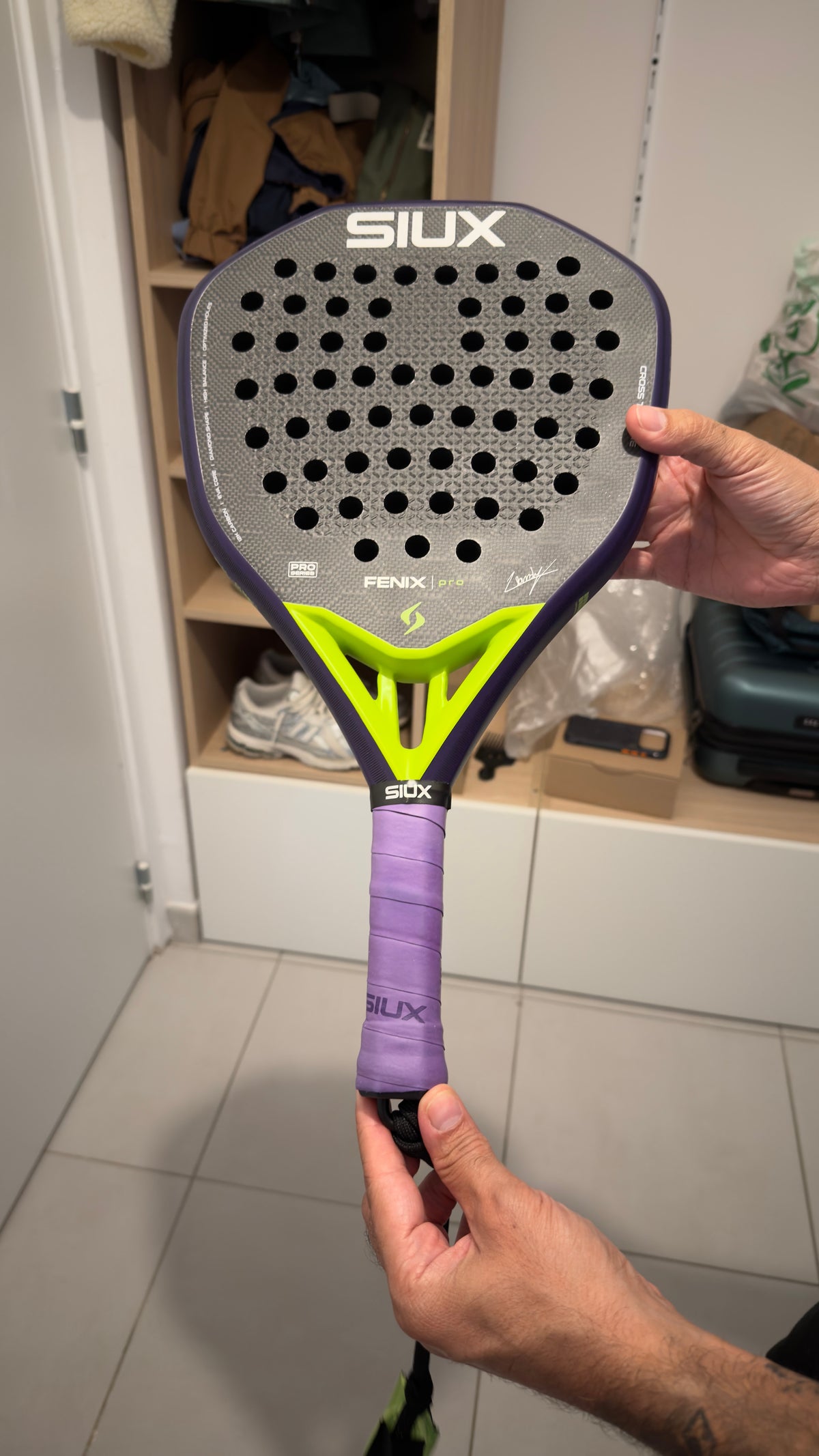 Raquette de padel Siux Fenix Pro VI Violet By Leo Augsbuger 2026