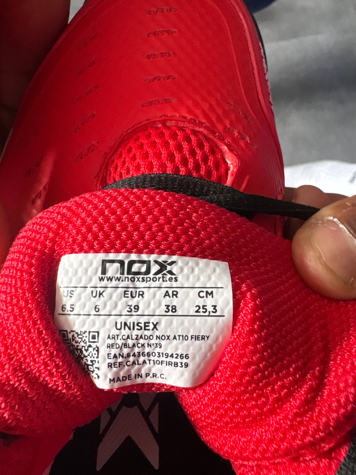 Chaussures de padel Homme Nox AT10 Pro Rouge