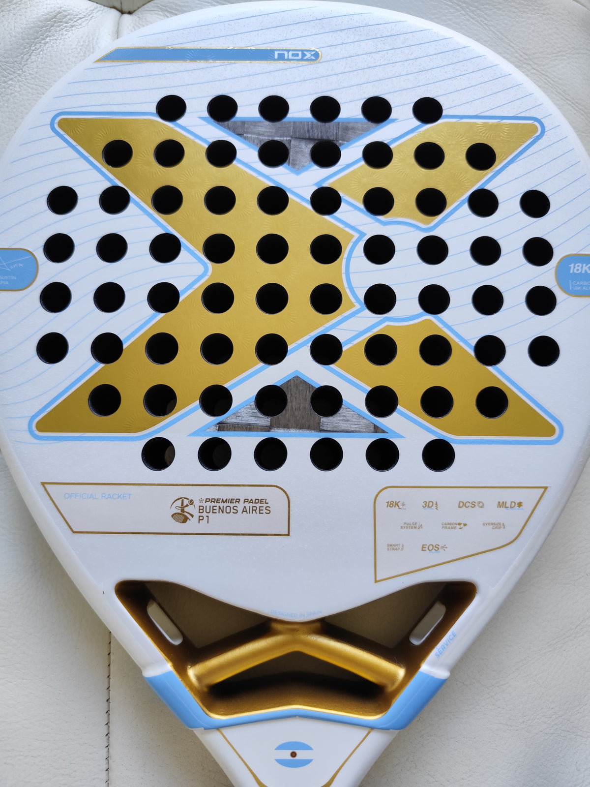 Raquette de padel Nox AT10 18K Argentine 2025