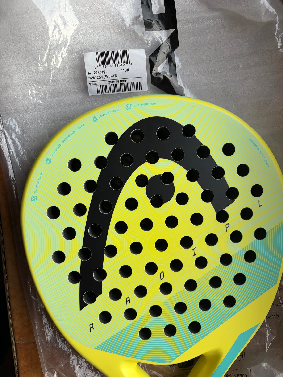 Raquette de padel Head Radial 2025