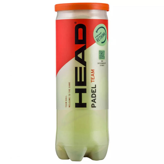 Tube de 3 balles Head Padel Team