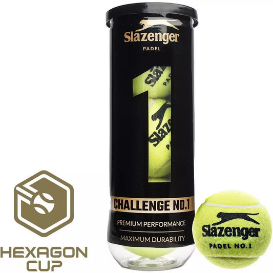 Tube de 3 balles de padel Slazenger