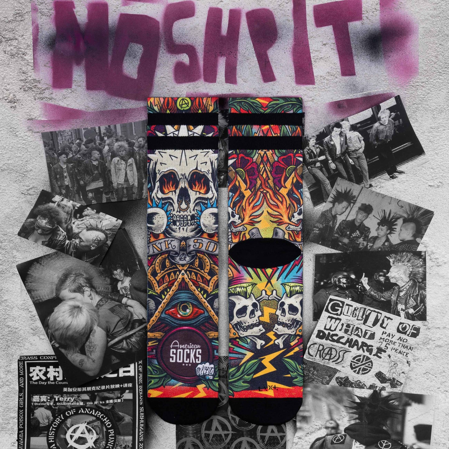 Chaussettes American Socks Moshpit